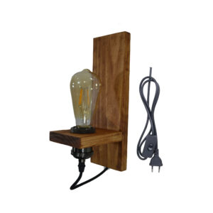 Tama Aplique de muro con interruptor y enchufe simple