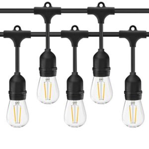 Guirnalda Luces Led Exterior E27 10 Soquetes 10m (Con Ampolletas 6W)