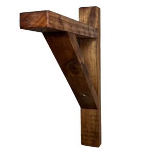 Soporte Escuadra de Madera de lámpara para muro (delgada) roble