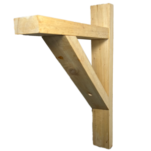 Soporte Escuadra de Madera de lámpara para muro (delgada) Roble Verano