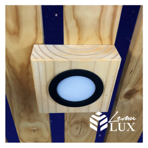 Recma lampara techo de terraza o cobertizo Negra