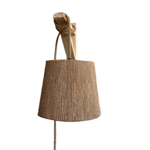 Yuesma Aplique de muro con interruptor cable yute