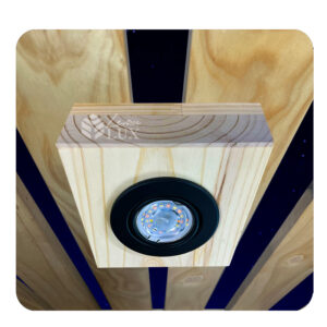 Recma lampara techo de terraza o cobertizo Negra Dirigible