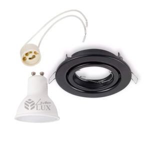Foco embutido Dirigible GU10 Negro