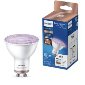 Ampolleta Philips inteligente GU10 5W Wi-Fi Multicolores Google Alexa