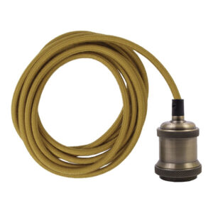 Soquete E27 Bronce Retro Lampara De Techo Lampara