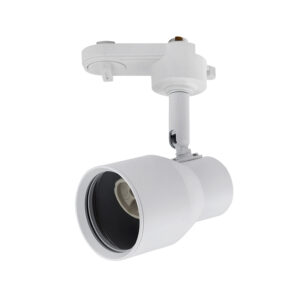 Foco de riel monofásico porta ampolleta GU10 Blanco- Aline