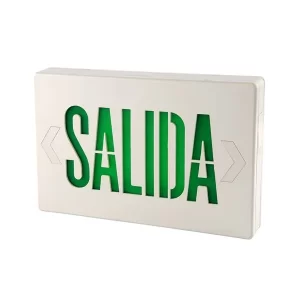 Luz de emergencia pro con letrero de salida