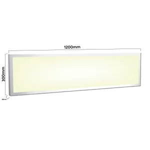 Panel led rectangular slim 48w 30cm x 120cm Sobrepuesto