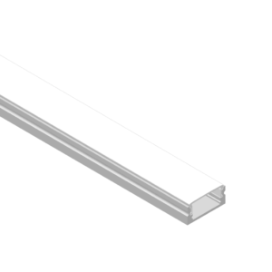 Perfil de Aluminio 17 x 7mm difusor opal Aluminio 1m