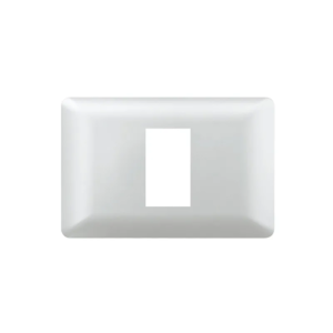 Placa Simple Nova Plata Gris (Modulo Blanco)