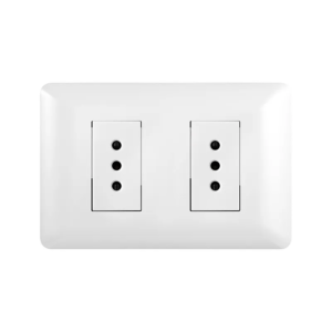 Tomacorriente Doble 10AH Nova (Modulo Blanco)