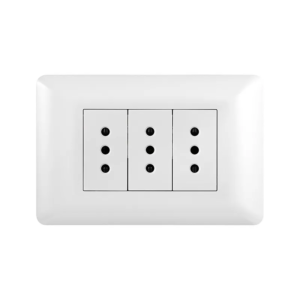 Tomacorriente Triple 10AH Nova (Modulo Blanco)