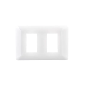 Placa Doble Con Soporte Blanco Nova (Modulo Blanco)