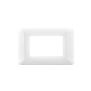 Placa Triple Con Soporte Blanco Nova (Modulo Blanco)