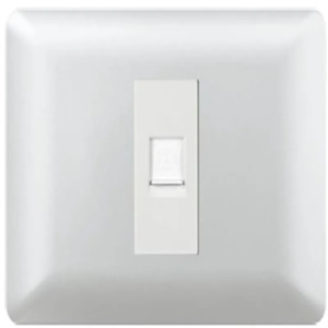 Toma RJ45 Nova Plata Gris (Modulo Blanco)