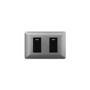 Interruptor Doble 9/24 Nova Gris Antracita (Modulo Negro)